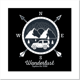 Wanderlust Exclusive Mountains Wilderness Adventure Posters and Art